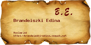 Brandeiszki Edina névjegykártya